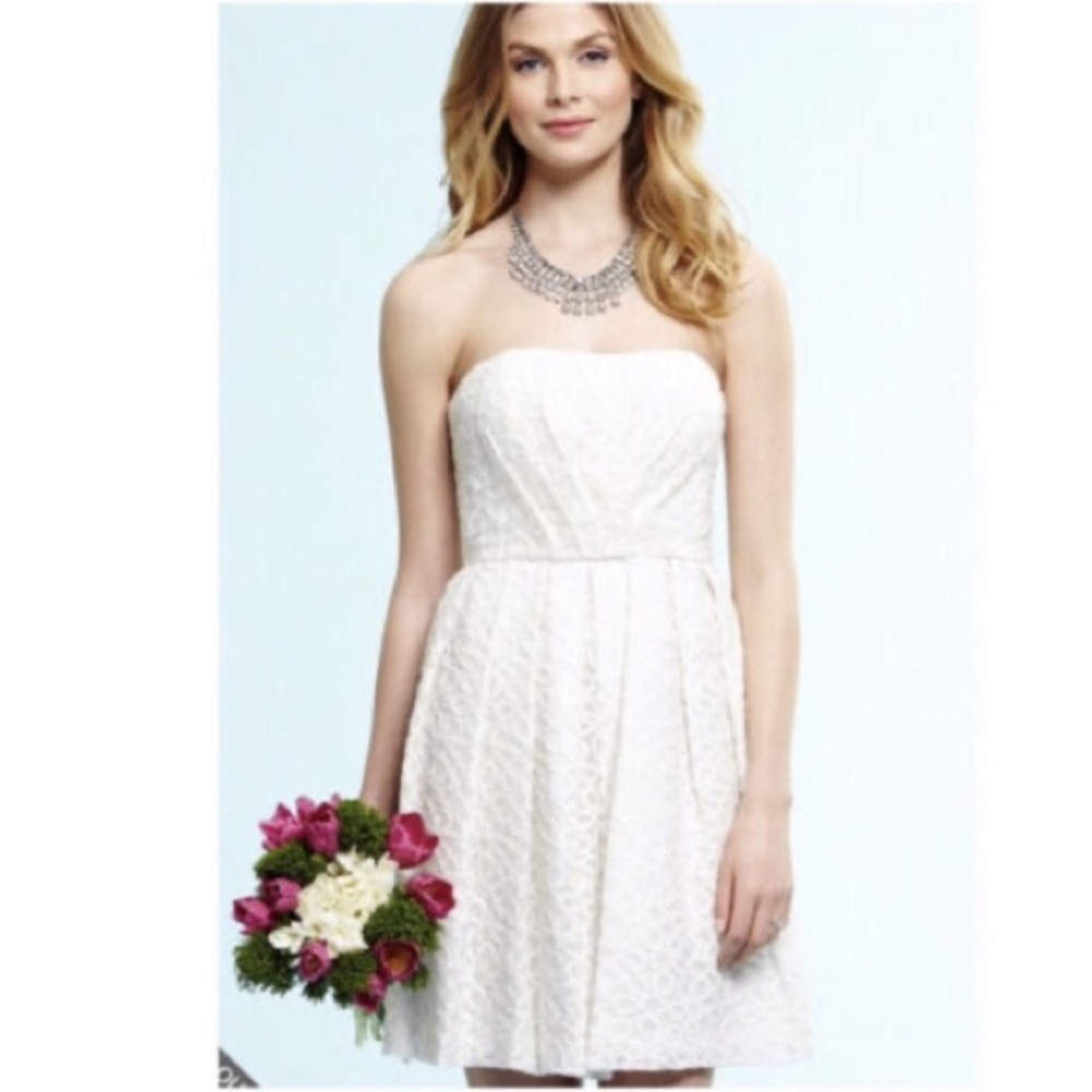 Donna morgan fit flare Ivory lace